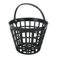 Black Golf Ball Basket Nylon Plastic Golfball Container Golf Ball