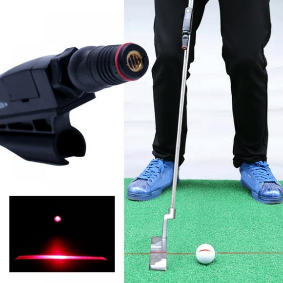 Black Golf Putter Laser Sight Pointer Improve Line Aids Tools Teaching Putter Aim Putt Help Practice Golf
