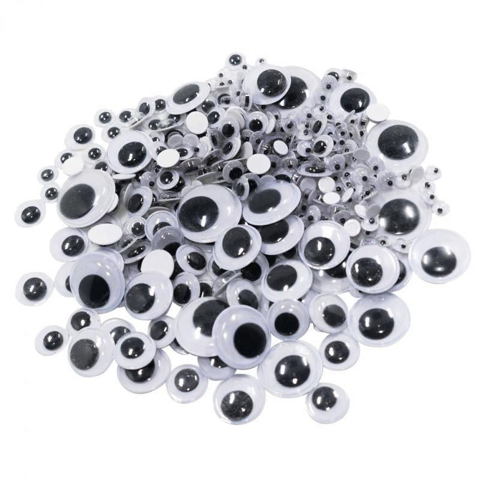 BEADNOVA Black Wiggle Googly Eyes Wobbly Eyes with Self Adhesive Sticker  for DIY Craft Scrapbooking (50mm
