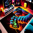 thumbnail image 1 of Black Gorilla Gaming Rug - Ideal for Boys' Gamer's Bedroom,Perfect for E-Sports Game Room or Gamer Boy Bedroom Room 36x24in, 1 of 5