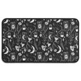 thumbnail image 1 of Black Gothic Moon Card Moth Pattern Door Rugs,Washable Non Slip Door Mats Indoor,Decorative Door Mats,Entry Mat Indoor for Entrance,Bedroom,Kitchen,Bathroom,30"x17", 1 of 6