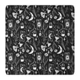thumbnail image 1 of Black Gothic Moon Card Moth Pattern Square Fitted Tablecloth with Elastic Edge,Square Table Cover,Washable Elastic Table Cover for Home Kitchen Party Decor 36"x36", 1 of 6