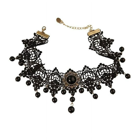 Black Gothic Retro Lace Choker Collar Necklace Costume Jewelry Gift