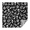 thumbnail image 1 of Black Gothic Skull Bat Pattern Square Tablecloth,Waterproof Square Table Cover,Wipeable Spillproof Washable Table Cover for Home Kitchen Party Decor 52"x52"(132x132cm), 1 of 6