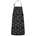 thumbnail image 1 of Black Gothic Skull Cat Pattern Apron-Garden Aprons for Women with Pockets-Cotton Linen Waterproof Kitchen Cooking Gardening Aprons Adjustable for Kitchen,Cooking,BBQ and Salon 33x27 Inch, 1 of 7