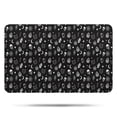 thumbnail image 1 of Black Gothic Skull Cat Pattern Bathroom Rugs Mat,Non Slip Microfiber Bathroom Rug,Rubber Backing,Soft Bathroom Mats for Bathroom Floor,Tub and Shower,17x27in(43x68cm), 1 of 5