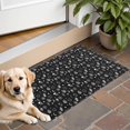 thumbnail image 1 of Black Gothic Skull Cat Pattern Door Rugs,Washable Non Slip Door Mats Indoor,Decorative Door Mats,Entry Mat Indoor for Entrance,Bedroom,Kitchen,Bathroom,16"x24", 1 of 6