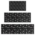 thumbnail image 1 of Black Gothic Skull Cat Pattern Kitchen Rugs Sets Of 3,Kitchen Runner Rugs Non Skid Washable,Decorative Kitchen Floor Mats for Kitchen,Sink,Laundry,17"x30"+ 17"x47" + 17"x59", 1 of 6