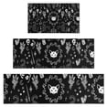 thumbnail image 1 of Black Gothic Skull Cat Pattern Kitchen Rugs Sets Of 3,Kitchen Runner Rugs Non Skid Washable,Decorative Kitchen Floor Mats for Kitchen,Sink,Laundry,17"x30"+ 17"x47" + 17"x59", 1 of 6