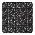 thumbnail image 1 of Black Gothic Skull Cat Pattern Square Fitted Tablecloth with Elastic Edge,Square Table Cover,Washable Elastic Table Cover for Home Kitchen Party Decor 36"x36", 1 of 6