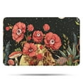 thumbnail image 1 of Black Gothic Skull Flower Pattern Bathroom Rugs Mat,Non Slip Microfiber Bathroom Rug,Rubber Backing,Soft Bathroom Mats for Bathroom Floor,Tub and Shower,17x27in(43x68cm), 1 of 5