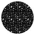 thumbnail image 1 of Black Gothic Skull Spider Pattern Round Fitted Tablecloth with Elastic Edge,Dining Table Cover Waterproof,Outdoor Round Tablecloth for Camping,Dining,Indoor and Outdoor, 1 of 1