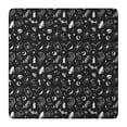 thumbnail image 1 of Black Gothic Skull Spider Pattern Square Fitted Tablecloth with Elastic Edge,Square Table Cover,Washable Elastic Table Cover for Home Kitchen Party Decor 36"x36", 1 of 6