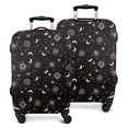 thumbnail image 1 of Black Gothic Sun Moon Eye Pattern Luggage Cover Fashion Suitcase Cover Baggage Covers Fit 25-28 Inch Luggage (Go Travel), 1 of 5