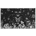 thumbnail image 1 of Black Gothic Sun Moon Flower Pattern Door Rugs,Washable Non Slip Door Mats Indoor,Decorative Door Mats,Entry Mat Indoor for Entrance,Bedroom,Kitchen,Bathroom,17"x30", 1 of 6