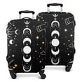 thumbnail image 1 of Black Gothic Sun Moon Hand Pattern Luggage Cover Fashion Suitcase Cover Baggage Covers Fit 25-28 Inch Luggage (Go Travel), 1 of 2