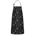 thumbnail image 1 of Black Gothic Sun Moon Pattern Apron-Garden Aprons for Women with Pockets-Cotton Linen Waterproof Kitchen Cooking Gardening Aprons Adjustable for Kitchen,Cooking,BBQ and Salon 33x27 Inch, 1 of 7