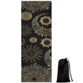 thumbnail image 1 of Black Gothic Sun Moon Pattern Hot Yoga Mat Towel Non Slip for Hot Yoga - Quick-Drying Yoga Mat Cover with 4 Corner Pockets with Travel Bag - Hot Yoga Towel Non Slip 70"x26", 1 of 6