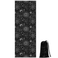 thumbnail image 1 of Black Gothic Sun Moon Pattern Hot Yoga Mat Towel Non Slip for Hot Yoga - Quick-Drying Yoga Mat Cover with 4 Corner Pockets with Travel Bag - Hot Yoga Towel Non Slip 74"x26", 1 of 6