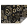 thumbnail image 1 of Black Gothic Sun Moon Pattern Rectangle Tablecloth 60"x84",Waterproof Polyester Rectangle Table Cloth, Wipeable Spillproof Polyester Tablecloth for Dining, Camping, Indoor and Outdoor, 1 of 5