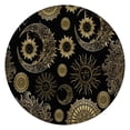 thumbnail image 1 of Black Gothic Sun Moon Pattern Round Fitted Tablecloth with Elastic Edge,Dining Table Cover Waterproof,Outdoor Round Tablecloth for Camping,Dining,Indoor and Outdoor, 1 of 7