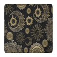 thumbnail image 1 of Black Gothic Sun Moon Pattern Square Fitted Tablecloth with Elastic Edge,Square Table Cover,Washable Elastic Table Cover for Home Kitchen Party Decor 34"x34", 1 of 6