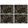 thumbnail image 1 of Black Gothic Sun Moon Pattern Summer Placemats Table Placemats Set Of 4-Linen Kitchen Washable Placemats Table Mats 11.8"x17.7" Non-Slip Heat Resistant, 1 of 6