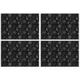 thumbnail image 1 of Black Gothic Sun Moon Pattern Summer Placemats Table Placemats Set Of 4-Linen Kitchen Washable Placemats Table Mats 11.8"x17.7" Non-Slip Heat Resistant, 1 of 6