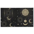thumbnail image 1 of Black Gothic Sun Moon Star Pattern Door Rugs,Washable Non Slip Door Mats Indoor,Decorative Door Mats,Entry Mat Indoor for Entrance,Bedroom,Kitchen,Bathroom,17"x30", 1 of 6
