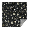 thumbnail image 1 of Black Gothic Sun Moon Star Pattern Square Tablecloth,Waterproof Square Table Cover,Wipeable Spillproof Washable Table Cover for Home Kitchen Party Decor 42"X42"(107x107cm), 1 of 6