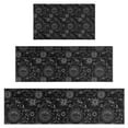 thumbnail image 1 of Black Gothic Sun Planet Pattern Kitchen Rugs Sets Of 3,Kitchen Runner Rugs Non Skid Washable,Decorative Kitchen Floor Mats for Kitchen,Sink,Laundry,17"x30"+ 17"x47" + 17"x59", 1 of 6