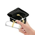 thumbnail image 1 of Black Grad Cap & White Diploma Mini Shape (Air-Fill Only) Foil Mylar Balloon - Party Supplies Decorations, 1 of 2
