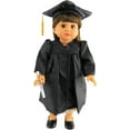 thumbnail image 1 of Black Graduation Gown, Cap, and Diploma Outfit for 18 Inch Dolls | American Fashion World, 1 of 1