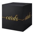 thumbnail image 1 of Black Graduation Card Box, Gold Foil Gift Card Box for Party Decorations, Wedding Reception, Birthday, Baby & Bridal Shower, Anniversary, Retirement, 1 of 7