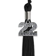 thumbnail image 1 of Black Graduation Tassel with Silver Date Drop, 1 of 2