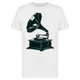 thumbnail image 1 of Black Gramophone T-Shirt Men -Image by Shutterstock, Male Medium, 1 of 2
