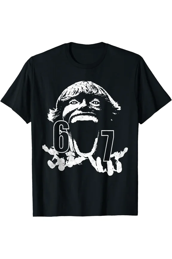 Black Graphic Face Design SCP 067 Horror T-Shirt for Unique Style and Comfort