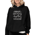 thumbnail image 1 of Black Graphic Hoodie Sweatshirt Shirts S-2XL Friend Vacation Theme Relaxed Daily Tops, 1 of 4