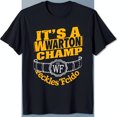 Black Graphic TShirt 'It's a Wharton ' with WF Belt Design