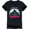Black Graphic TShirt with Cityscape Design and 'SHAVE THE HOUR