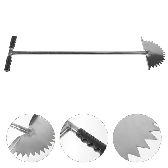 Black Grass Edger with Half Moon Design for Efficient Lawn and Sidewalk Trimming