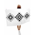 thumbnail image 1 of Black Gray Boho Beach Towels Oversized Super Absorbent, Modern Abstract Geometric Lattice Lightweight Bath Towel Quick Dry Sets For Bathroom/Pool/Rv Camping/Beach Play/Gym Room/Picnic 31"x62", 1 of 8