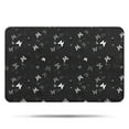 thumbnail image 1 of Black Gray Butterfly Pattern Bathroom Rugs Mat,Non Slip Microfiber Bathroom Rug,Rubber Backing,Soft Bathroom Mats for Bathroom Floor,Tub and Shower,17x27in(43x68cm), 1 of 5