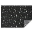 thumbnail image 1 of Black Gray Butterfly Pattern Rectangle Tablecloth 60"x84",Waterproof Polyester Rectangle Table Cloth, Wipeable Spillproof Polyester Tablecloth for Dining, Camping, Indoor and Outdoor, 1 of 5
