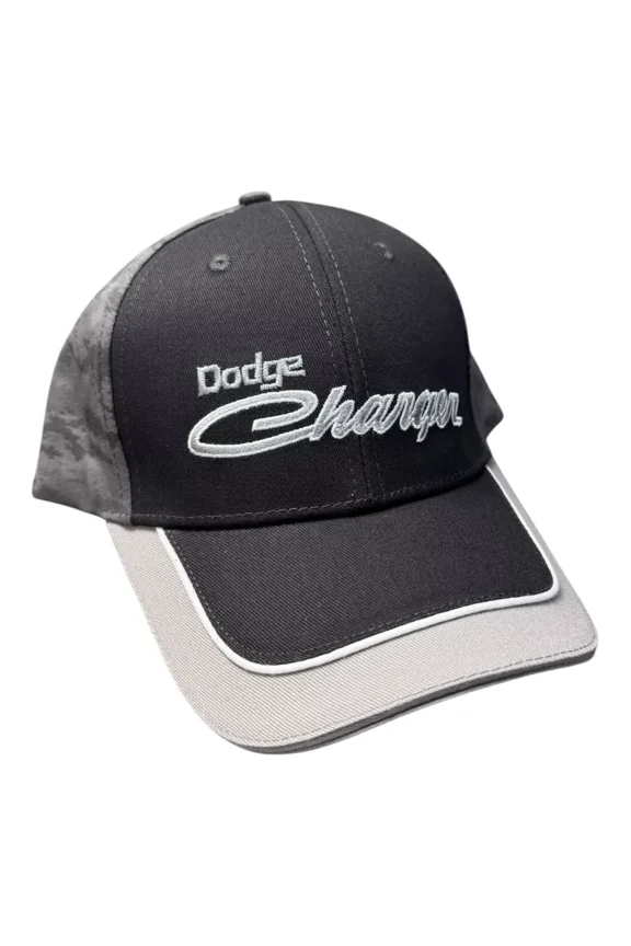 Black & Gray Dodge Charger Digital Camo Hat Cap