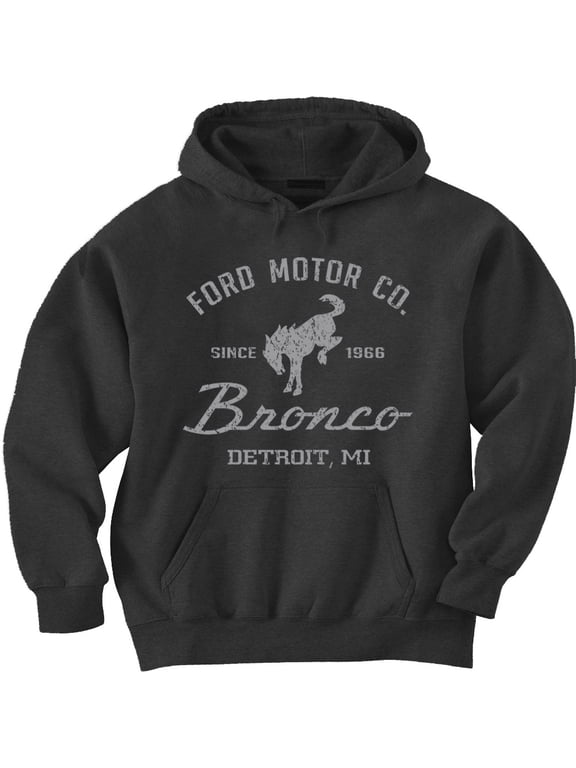Black Gray Ford Bronco Hoodie Sweatshirt Clothing Accessories Gifts Mens
