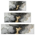 thumbnail image 1 of Black Gray Gold Marble Pattern Kitchen Rugs Sets Of 3,Kitchen Runner Rugs Non Skid Washable,Decorative Kitchen Floor Mats for Kitchen,Sink,Laundry,17"x30"+ 17"x47" + 17"x59", 1 of 6