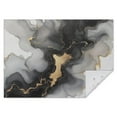 thumbnail image 1 of Black Gray Gold Marble Pattern Rectangle Tablecloth 60"x84",Waterproof Polyester Rectangle Table Cloth, Wipeable Spillproof Polyester Tablecloth for Dining, Camping, Indoor and Outdoor, 1 of 5
