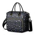 thumbnail image 1 of Black and Gray Leopard Print Insulated Leakproof Lunch Box for Women, Large Lunch Bag for Tween Teen Adult, Loncheras Para Mujer for Work Beach Travel Picnic Camping, 1 of 6