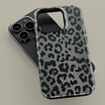 thumbnail image 1 of Black Gray Leopard Print MagSafe Case for iPhone Samsung, 1 of 5